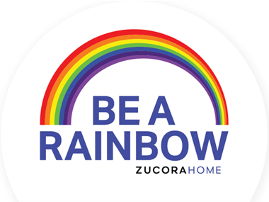Be a rainbow logo.