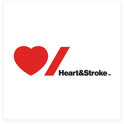 Heart & Stroke logo.